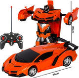 Rc Transformer 2 in 1 RC Car Driving Transformation Robots - Girly Wavy
