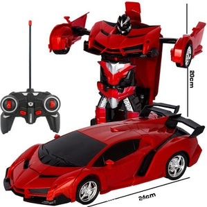 Rc Transformer 2 in 1 RC Car Driving Transformation Robots - Girly Wavy