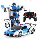 Rc Transformer 2 in 1 RC Car Driving Transformation Robots - Girly Wavy