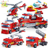 348pcs Fire Fighting 4in1 Trucks - Girly Wavy