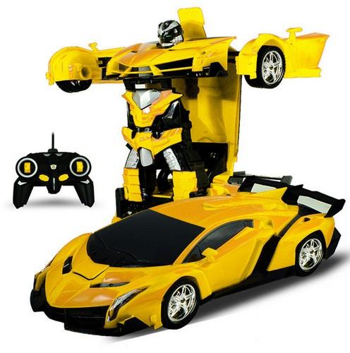 Rc Transformer 2 in 1 RC Car Driving Transformation Robots - Girly Wavy