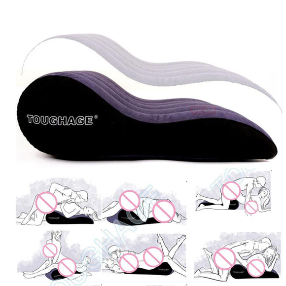 TOUGHAGE Sex Sofa Inflatable Bed Wedge Sex Pillow Inflatable Chair Love Position Cushion Couple Sex Equipment Erotic Furniture - Girly Wavy