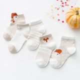 5Pairs/lot 0-2Y Infant Baby Socks - Girly Wavy