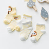 5Pairs/lot 0-2Y Infant Baby Socks - Girly Wavy