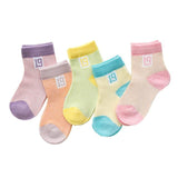 5Pairs/lot 0-2Y Infant Baby Socks - Girly Wavy