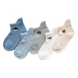 5Pairs/lot 0-2Y Infant Baby Socks - Girly Wavy