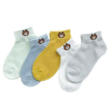 5Pairs/lot 0-2Y Infant Baby Socks - Girly Wavy