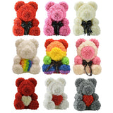 Rose Bear Roses Teddy Bear Artificial Flower - Girly Wavy