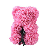 Rose Bear Roses Teddy Bear Artificial Flower - Girly Wavy