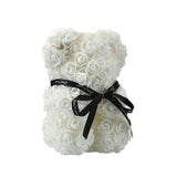 Rose Bear Roses Teddy Bear Artificial Flower - Girly Wavy