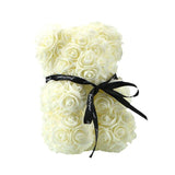 Rose Bear Roses Teddy Bear Artificial Flower - Girly Wavy