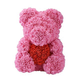 Rose Bear Roses Teddy Bear Artificial Flower - Girly Wavy