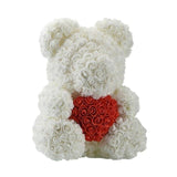 Rose Bear Roses Teddy Bear Artificial Flower - Girly Wavy