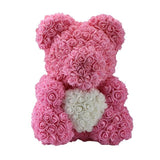 Rose Bear Roses Teddy Bear Artificial Flower - Girly Wavy