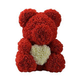 Rose Bear Roses Teddy Bear Artificial Flower - Girly Wavy