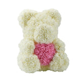 Rose Bear Roses Teddy Bear Artificial Flower - Girly Wavy