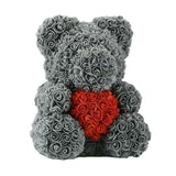 Rose Bear Roses Teddy Bear Artificial Flower - Girly Wavy