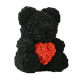 Rose Bear Roses Teddy Bear Artificial Flower - Girly Wavy