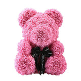 Rose Bear Roses Teddy Bear Artificial Flower - Girly Wavy