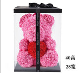 Rose Bear Roses Teddy Bear Artificial Flower - Girly Wavy