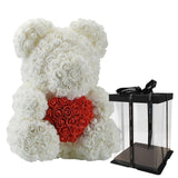 Rose Bear Roses Teddy Bear Artificial Flower - Girly Wavy