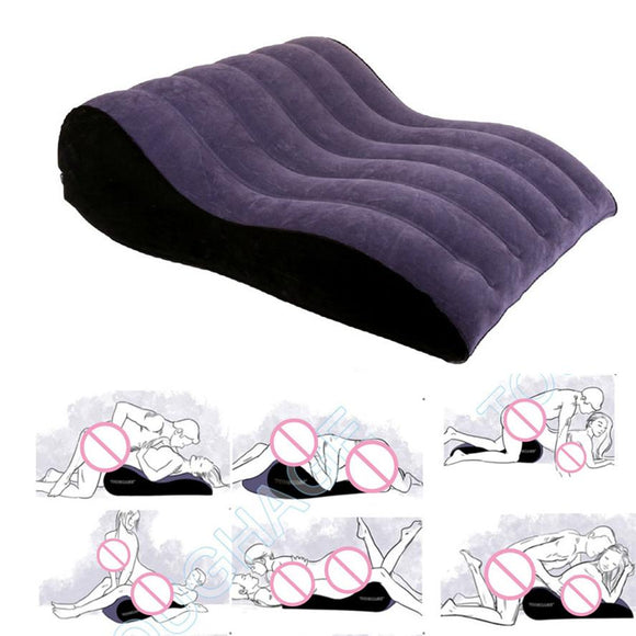 Inflatable Sex Bed Sofa Multi-functional Cushion Pillow BDSM Bondage - Girly Wavy