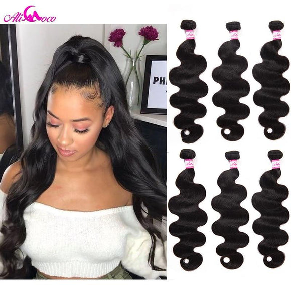 Coco Brazilian Body Wave Hair Weave Bundles Human Hair - Girly Wavy