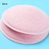 2/12pc Reusable Nursing Breast Pads Washable Soft Absorbent Baby 3 layers Pure cotton - Girly Wavy