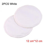 2/12pc Reusable Nursing Breast Pads Washable Soft Absorbent Baby 3 layers Pure cotton - Girly Wavy