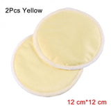 2/12pc Reusable Nursing Breast Pads Washable Soft Absorbent Baby 3 layers Pure cotton - Girly Wavy