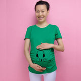 Women Pregnancy Clothes Baby Now Loading T Shirt - Girly Wavy