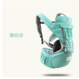 Breathable Ergonomic Baby Carrier Backpack Portable Infant Baby Carrier Kangaroo Hipseat - Girly Wavy