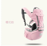 Breathable Ergonomic Baby Carrier Backpack Portable Infant Baby Carrier Kangaroo Hipseat - Girly Wavy