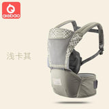 Breathable Ergonomic Baby Carrier Backpack Portable Infant Baby Carrier Kangaroo Hipseat - Girly Wavy