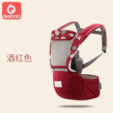 Breathable Ergonomic Baby Carrier Backpack Portable Infant Baby Carrier Kangaroo Hipseat - Girly Wavy