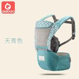 Breathable Ergonomic Baby Carrier Backpack Portable Infant Baby Carrier Kangaroo Hipseat - Girly Wavy