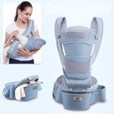 Ergonomic Baby Carrier Infant Baby Hipseat Carrier Front Facing Kangaroo - Girly Wavy