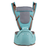 Ergonomic Baby Carrier Infant Baby Hipseat Carrier Front Facing Kangaroo - Girly Wavy