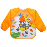 Baby Boy Bibs Waterproof Long Sleeve - Girly Wavy