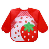 Baby Boy Bibs Waterproof Long Sleeve - Girly Wavy