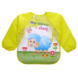 Baby Boy Bibs Waterproof Long Sleeve - Girly Wavy