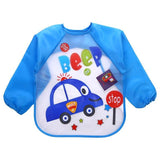 Baby Boy Bibs Waterproof Long Sleeve - Girly Wavy