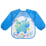 Baby Boy Bibs Waterproof Long Sleeve - Girly Wavy