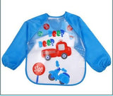 Baby Boy Bibs Waterproof Long Sleeve - Girly Wavy