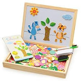 100+PCS Wooden Magnetic Puzzle Educational Toy - Girly Wavy