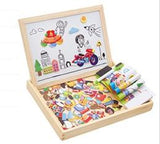 100+PCS Wooden Magnetic Puzzle Educational Toy - Girly Wavy