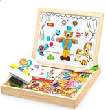 100+PCS Wooden Magnetic Puzzle Educational Toy - Girly Wavy