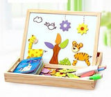 100+PCS Wooden Magnetic Puzzle Educational Toy - Girly Wavy