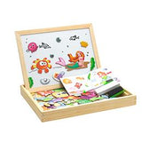 100+PCS Wooden Magnetic Puzzle Educational Toy - Girly Wavy