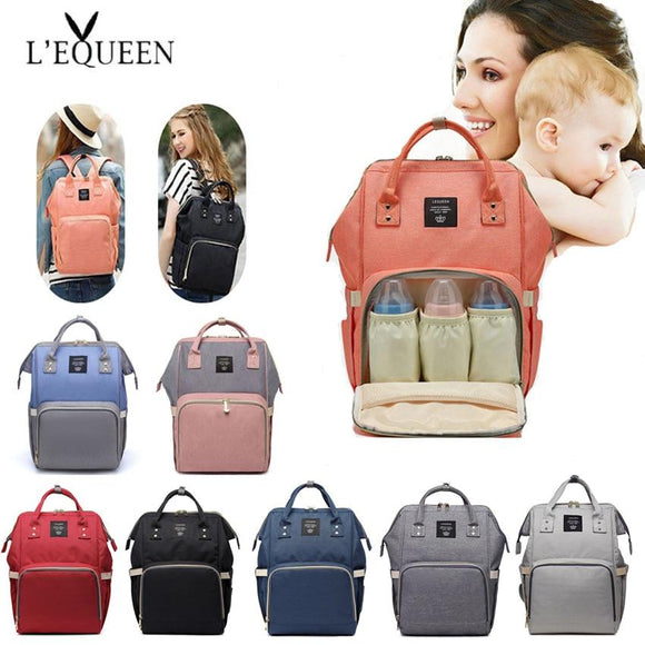 Lequeen Fashion Mummy Maternity Nappy Bag Large Capacity - Girly Wavy